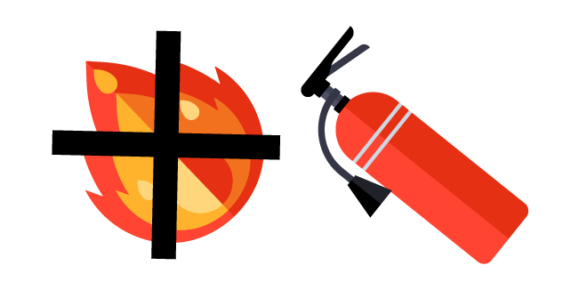 Fire and Fire Extinguisher Cursor