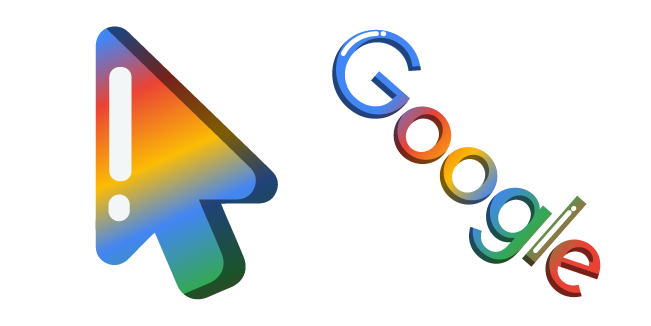 Minimal Gradient Google Logo Cursor