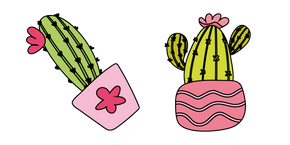 VSCO Girl Cactus Flower Curseur