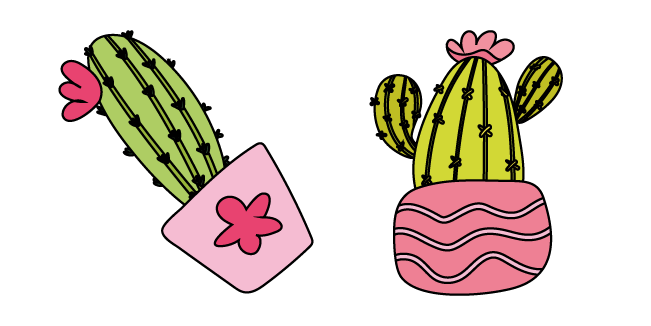 VSCO Girl Cactus Flower Cursor