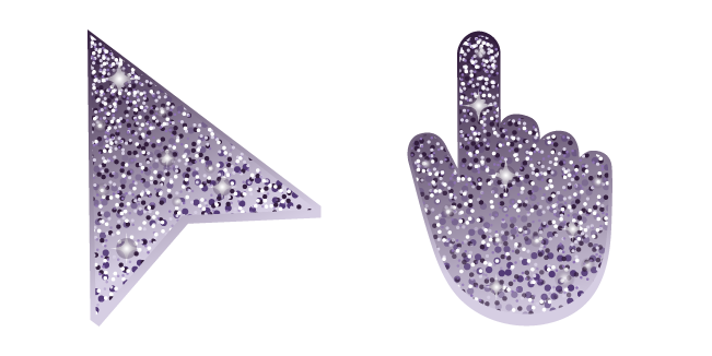 English Violet Glitter Cursor