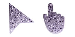 English Violet Glitter Cursor