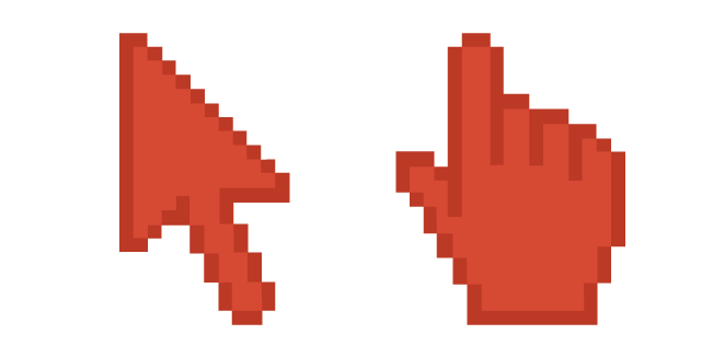 Chili Red Pixel Cursor