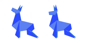 Origami Dobermann Dog cursor