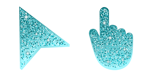 Electric Blue Glitter Cursor