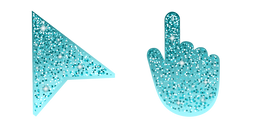 Electric Blue Glitter Cursor