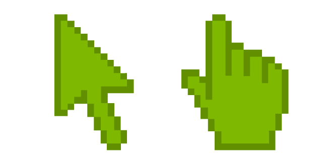 Apple Green Pixel Cursor