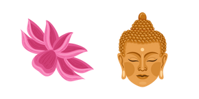 Buddha and Lotus Cursor