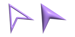 Курсор Simple 3D Purple Arrow