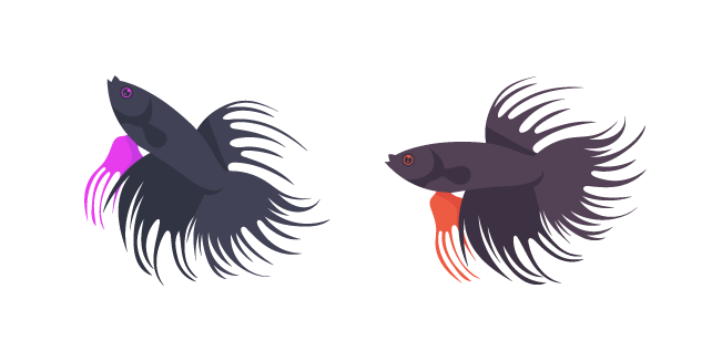 Siamese Fighting Fish Cursor