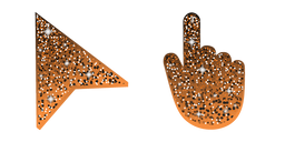 UT Orange Glitter Cursor