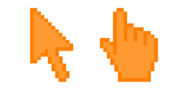 Курсор Saffron Orange Pixel