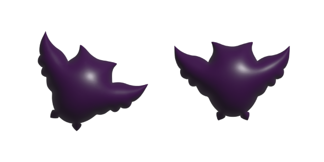 Simple 3D Purple Owl Cursor