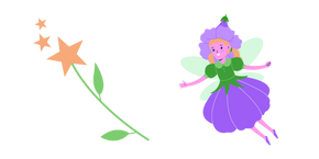 Purple Fairy and Flower Wand Curseur