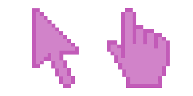 French Mauve Pixel Cursor