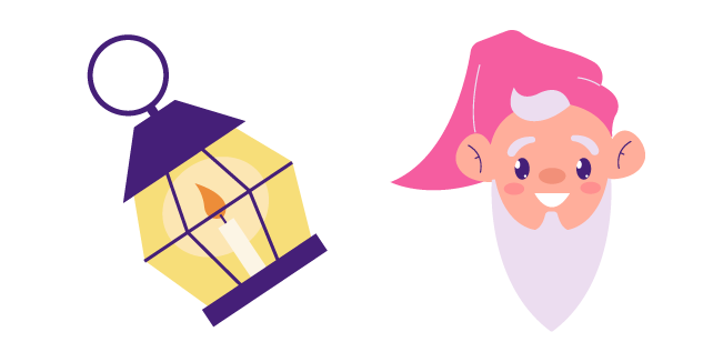 Gnome and Lantern Cursor