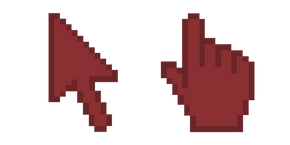 Cordovan Red Pixel Cursor
