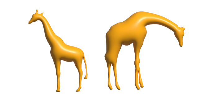 Simple 3D Orange Giraffe Cursor