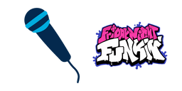 Fiday Night Funkin' Game Logo and Mike Cursor