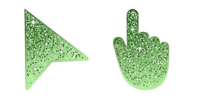 Green Tea Glitter Cursor