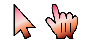 Pink Brown Gradient cursor