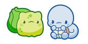 Kawaii Pokemon Bulbasaur and Squirtle cursor