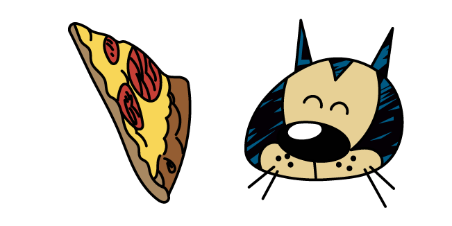 The Loud House Cliff and Pizza Cursor