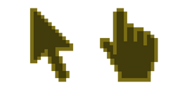 Drab Dark Brown Pixel Cursor