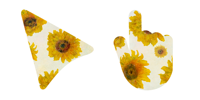 Sunflowers Vincent van Gogh Style Cursor