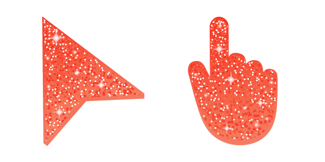 Coral Glitter Cursor