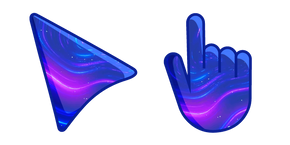 Neon Purple and Blue Lights cursor