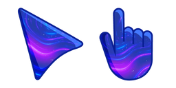 Neon Purple and Blue Lights Cursor