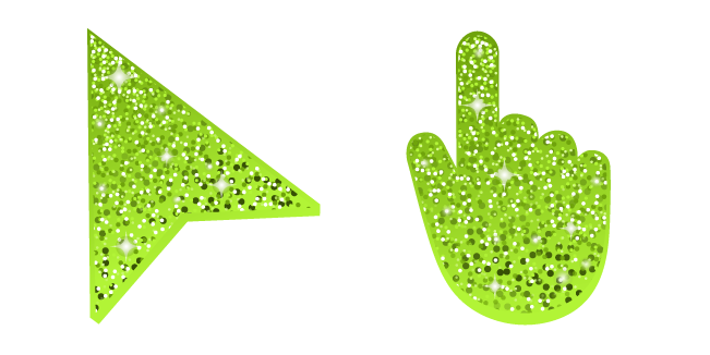 Apple Green Glitter Cursor