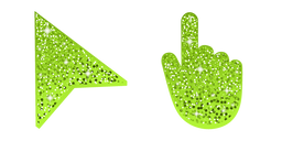 Apple Green Glitter Cursor