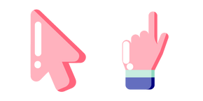 Minimal Pink Hand cursor