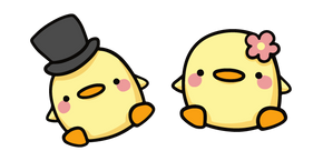 Cute Mr and Mrs Chickens cursor