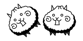 The Battle Cats Crazed Baozi Cat cursor