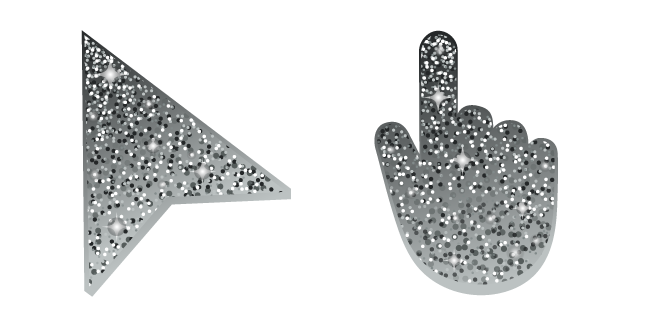 Battleship Grey Glitter Cursor