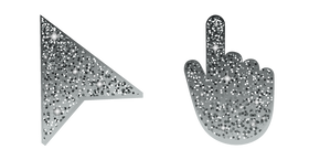 Battleship Grey Glitter cursor