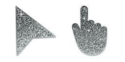 Battleship Grey Glitter Cursor