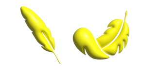 Курсор Simple 3D Yellow Feather