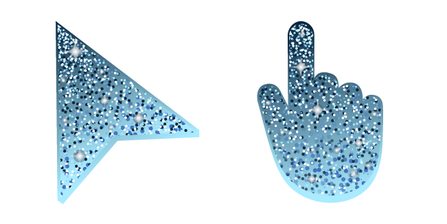 Vista Blue Glitter Cursor