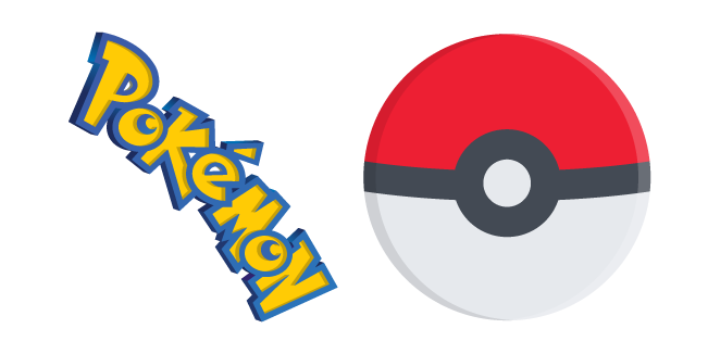 Pokemon Logo with Pokeball Cursor