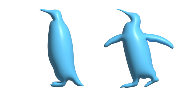 Simple 3D Blue Penguin курсор