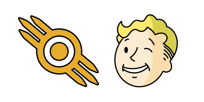 Fallout Vault Boy and Vault-Tec Logo курсор