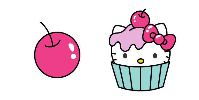 Hello Kitty Cake and Cherry Cursor