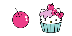 Hello Kitty Cake and Cherry Curseur