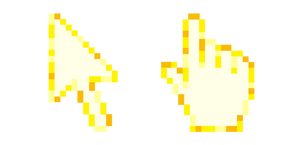 Ivory Yellow Pixel cursor