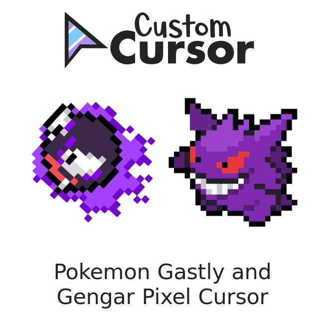 Pokemon Gastly and Gengar Pixel курсор пак – Custom Cursor