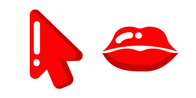 Minimal Red Kiss курсор